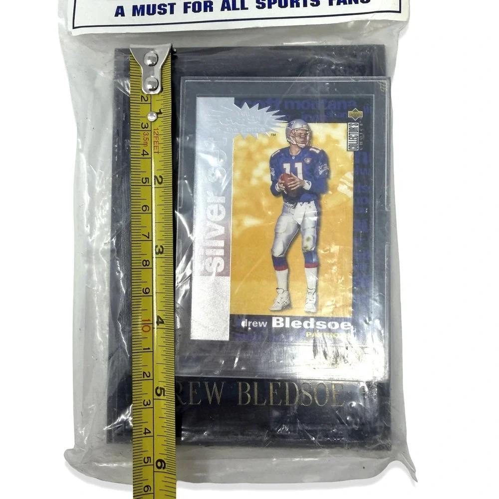 Vintage Drew Bledsoe New England Patriots Super Star Sports Plaque Sealed